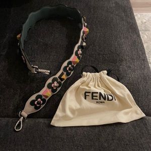 Fendi flower bag strap 2"W x 33"L x 1"D